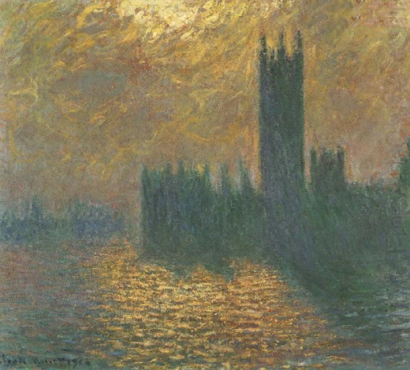 Claude Monet Houses of Parliament,Stormy Sky china oil painting image